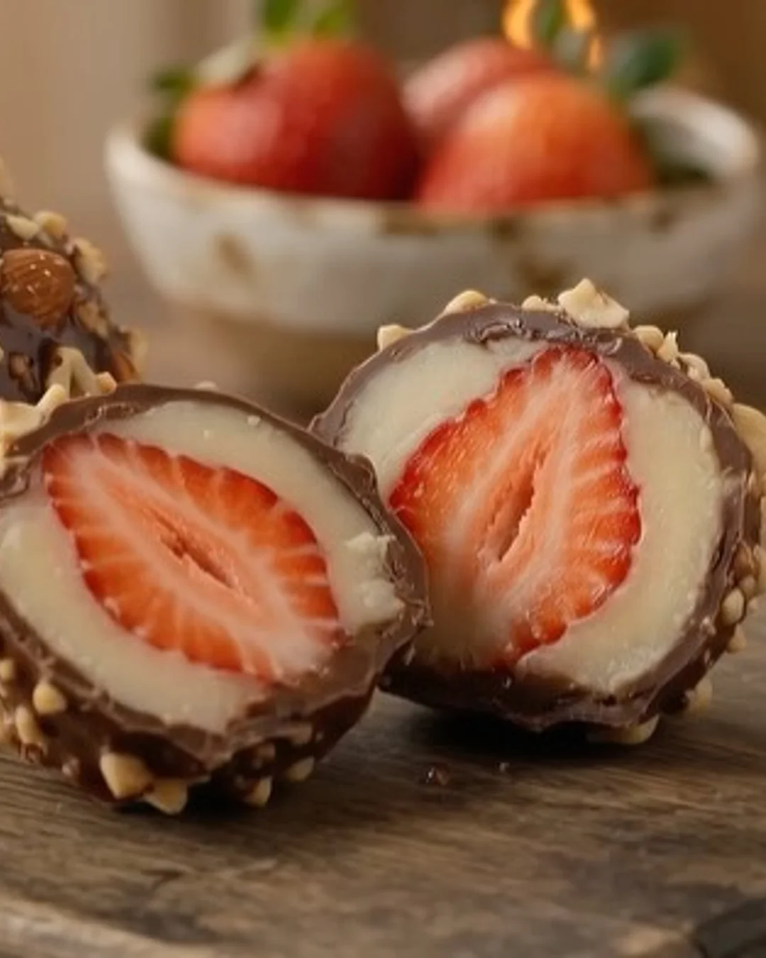 Bombom de Morango Cravejado