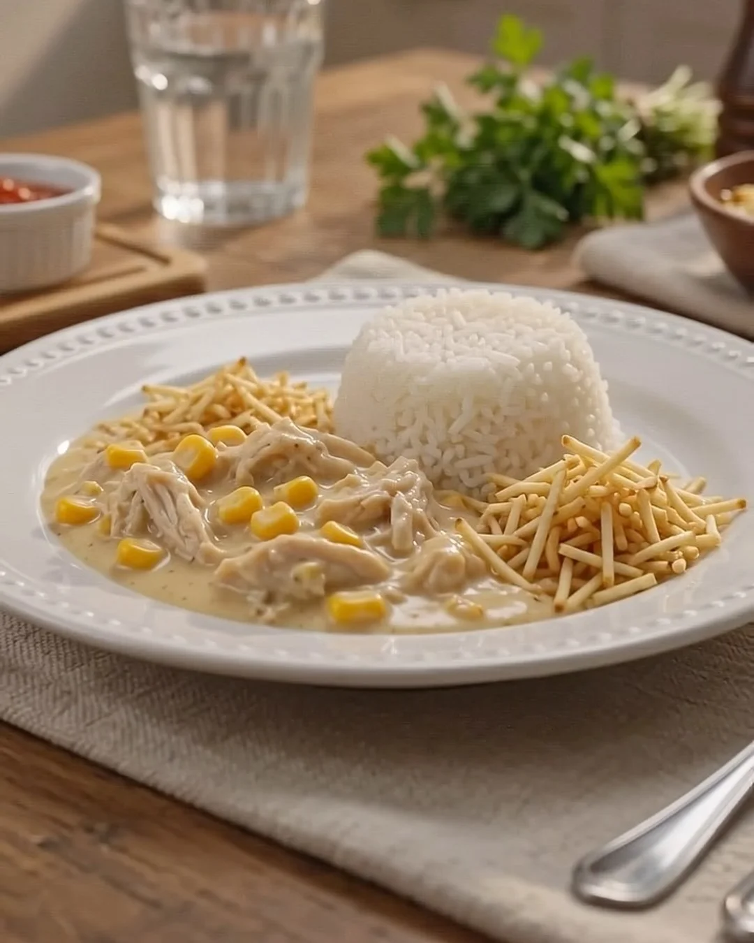 Frango Cremoso com Creme de Milho na Panela de Pressão Elétrica