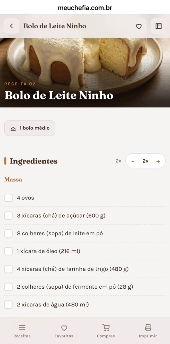 Receita no 2×