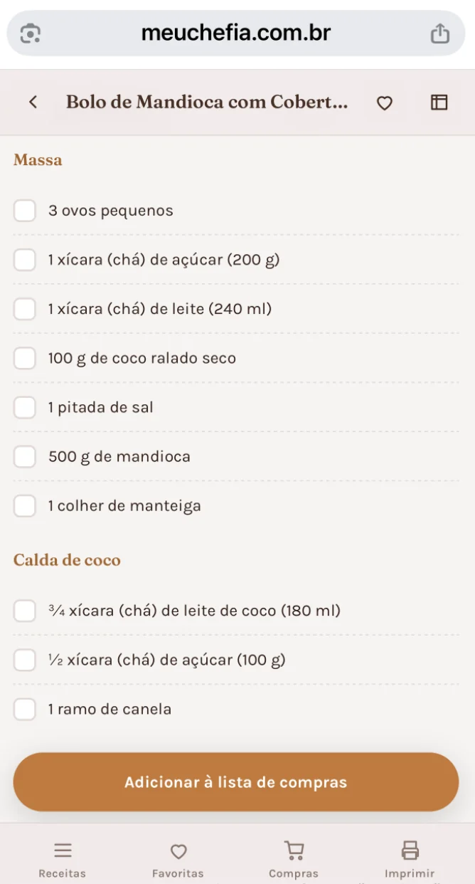 Lista de compras